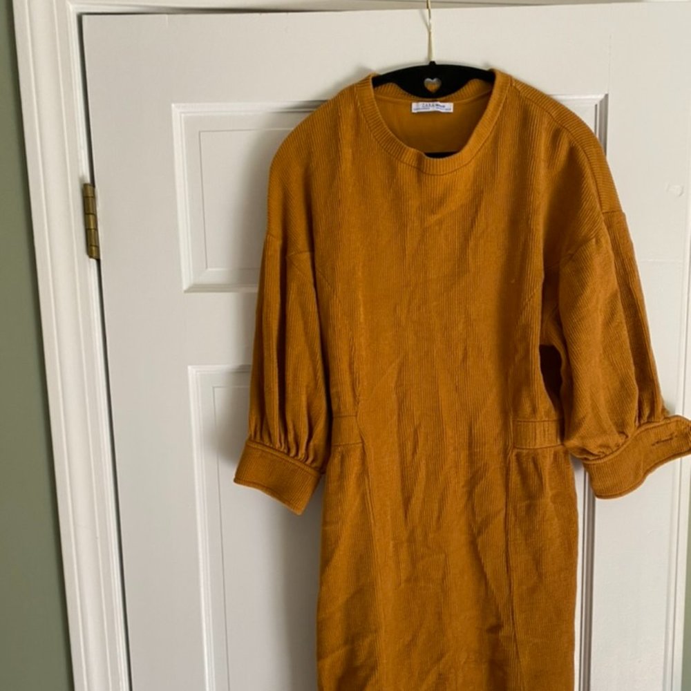 ZARA Mustard Yellow Dress
